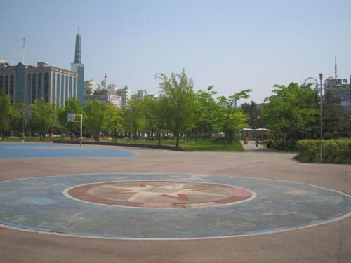 요양원 바로 옆 둔배미공원 전경