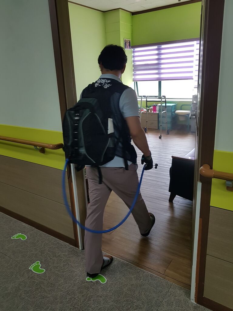 전문소독업체로 요양원내 소독사진들입니다.